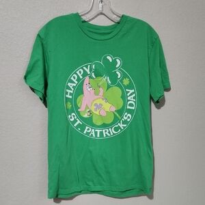 Nickelodeon Spongebob Squarepants ST. Patricks Day Patrick Shier Size M